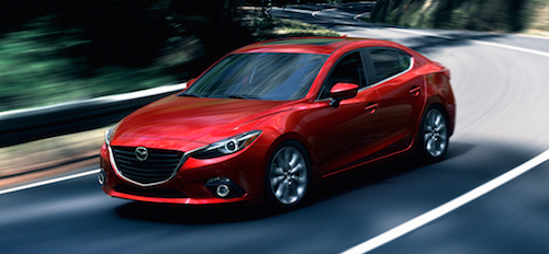 2014-Mazda3-front-three-quarter-in-motion