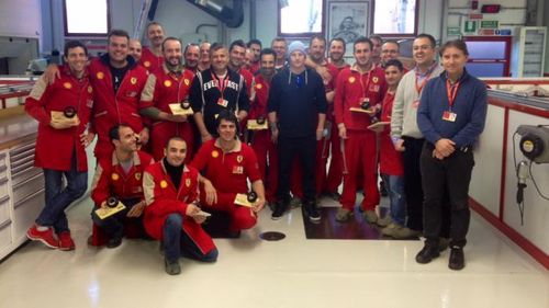 Кими Райкконен посетил базу Ferrari в Маранелло