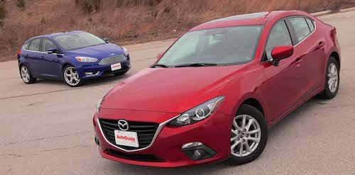 Ford Focus 2015 против новой Mazda3