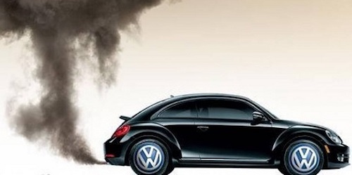 Volkswagen DieselGate Beetle Emitting Black Smoke from