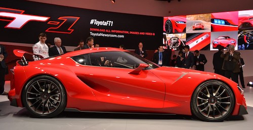 Toyota FT 1 side profile at NAIAS 2014