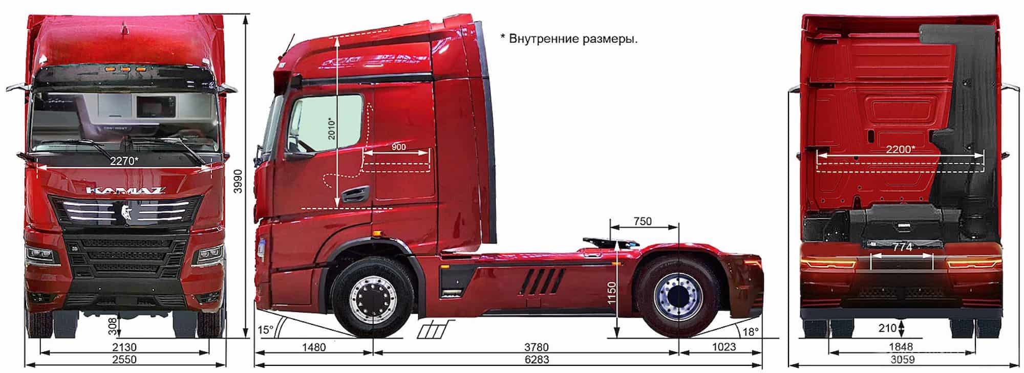 KAMAZ 54907 Continent Truckholding skhema