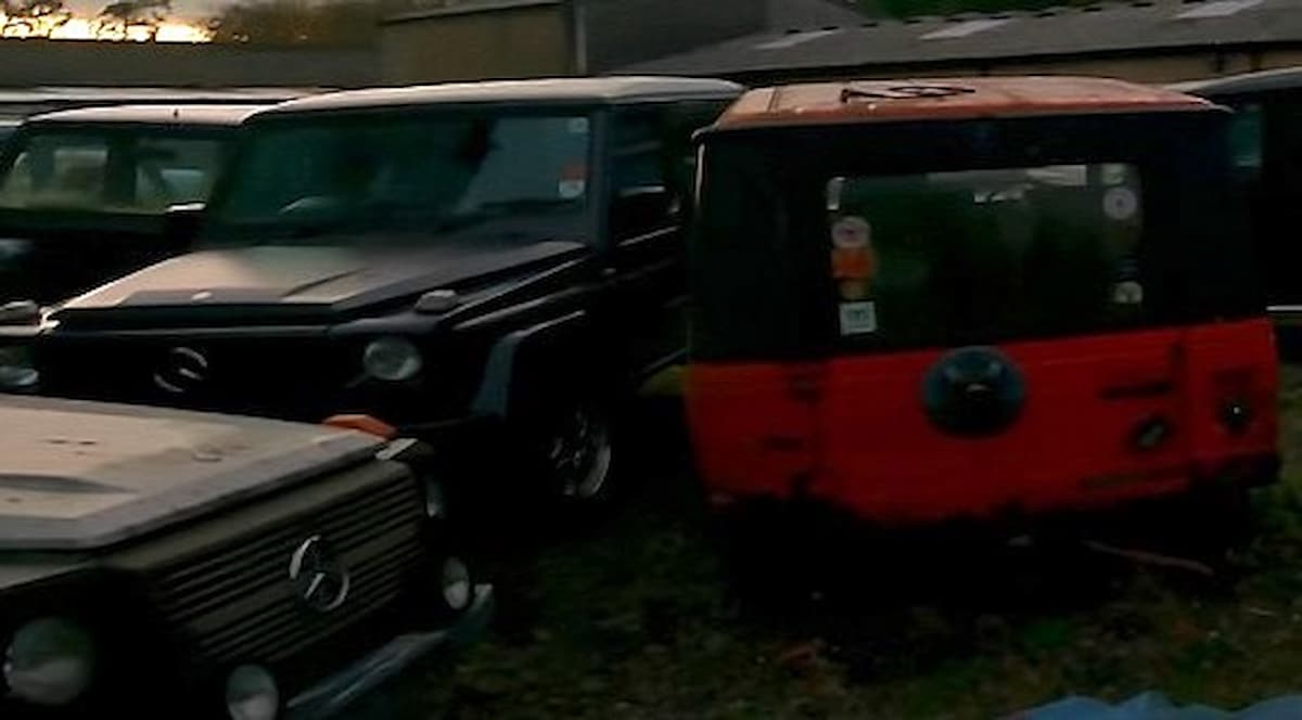 image mercedes junkyard hides big hoard of g class suvs early models included 163837797647960