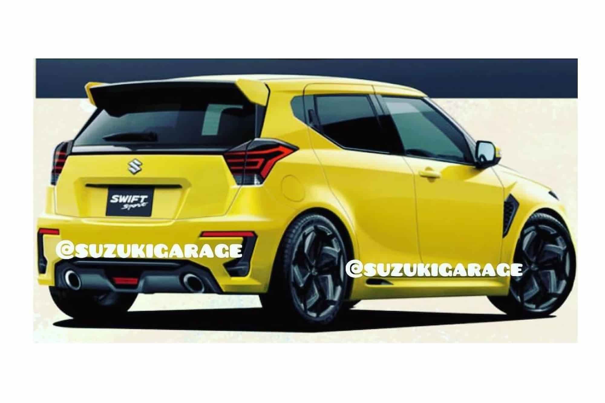 All new Suzuki Swift Sport rendered