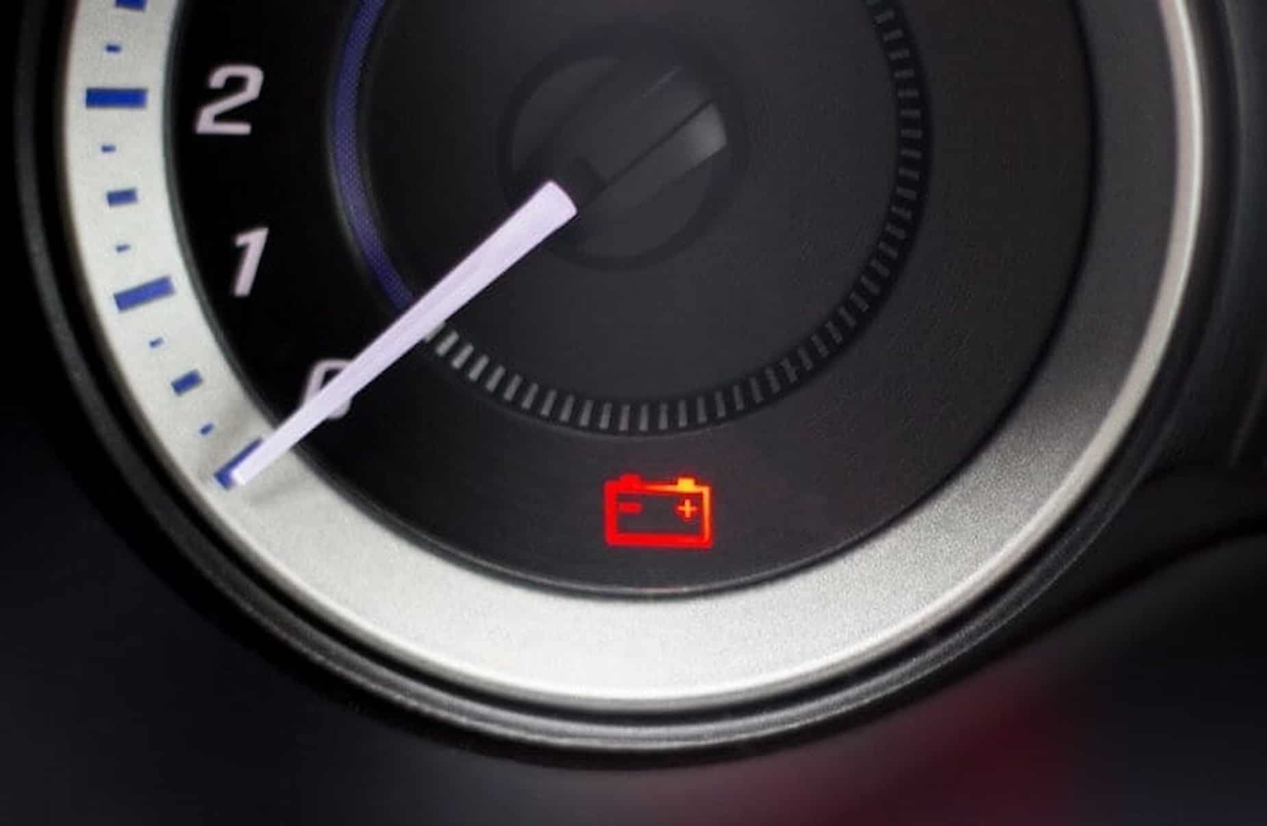 car dashboard battery light pic