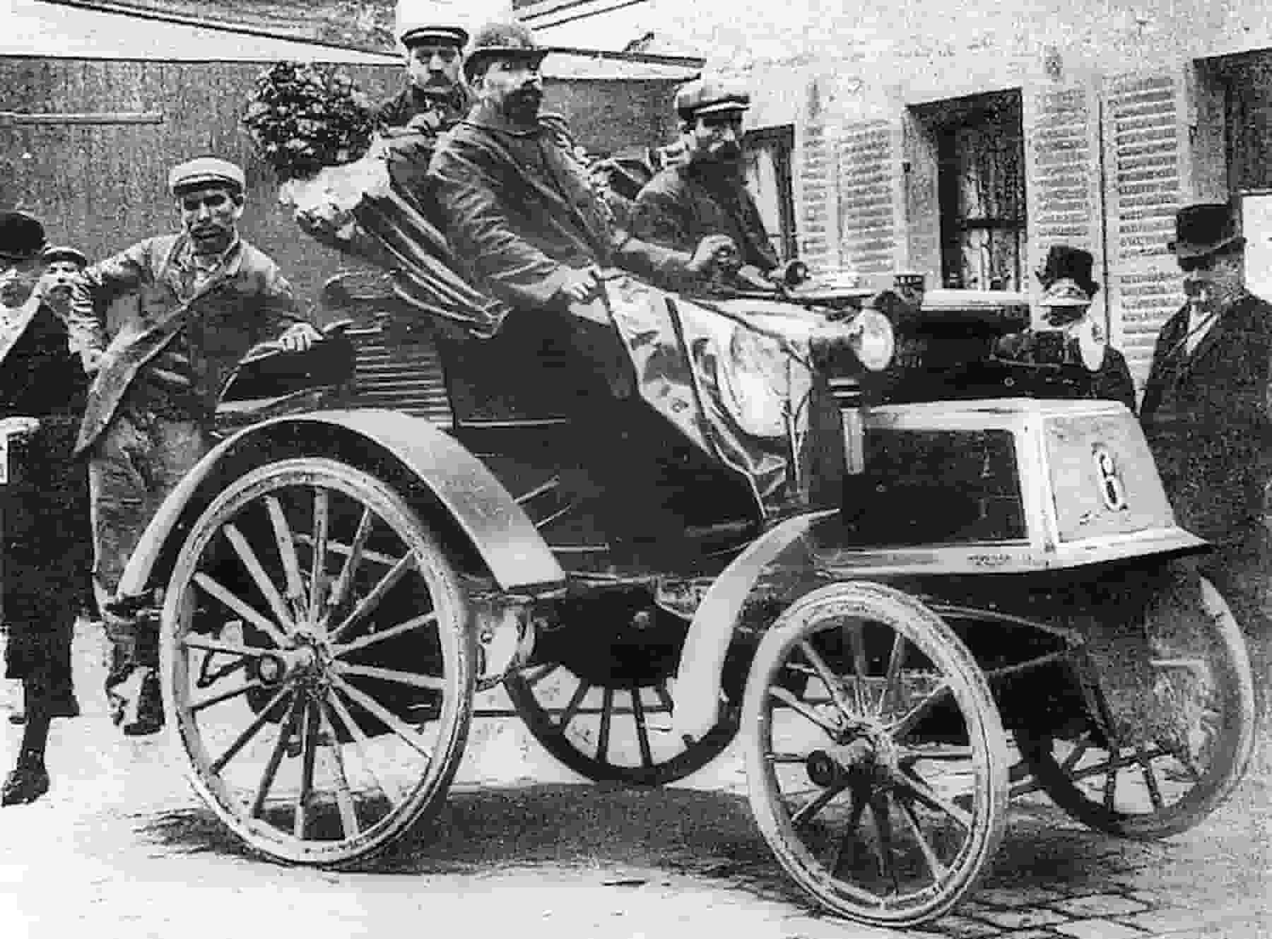 French Photographer A Panhard Levassor car winning the first prize 1891 MeisterDrucke 325758