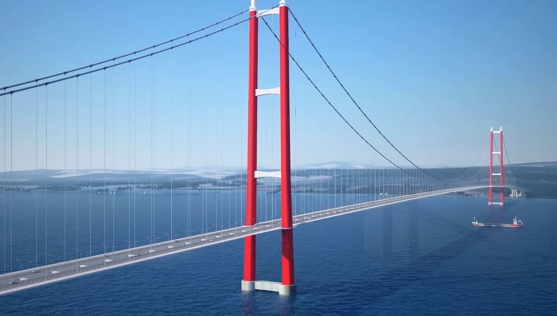 самый длинный подвесной мост