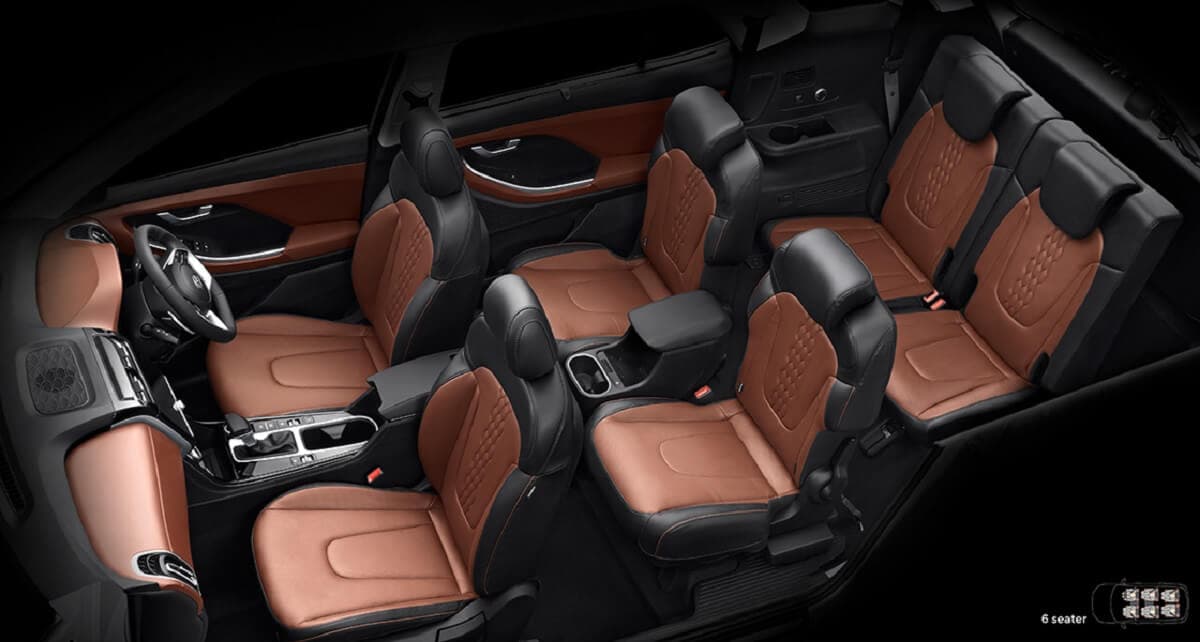 Hyundai Alcazar 6 seater interior
