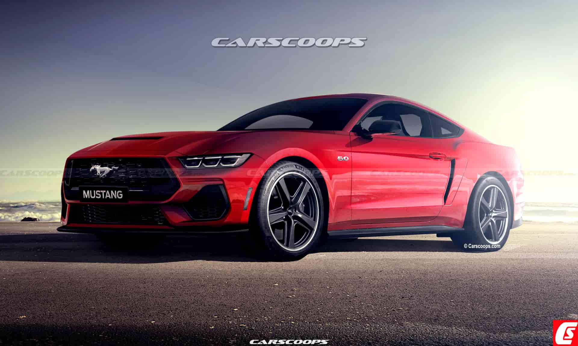 2024 Ford Mustang Red Carscoops