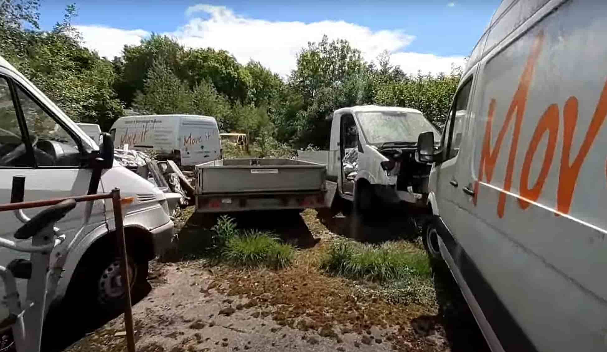 this big stash of abandoned cars and vans is wasting away in someone s backyard 4