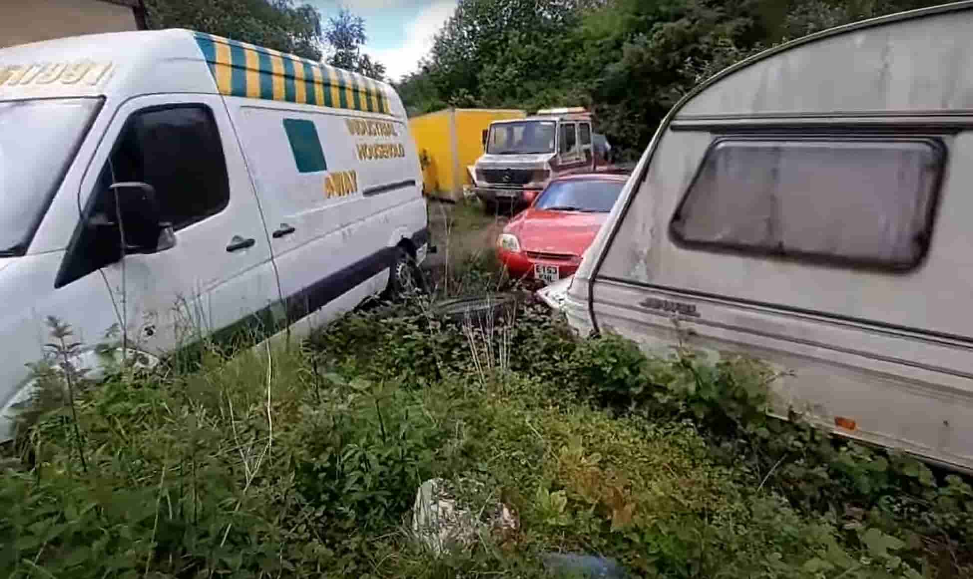 this big stash of abandoned cars and vans is wasting away in someone s backyard 5