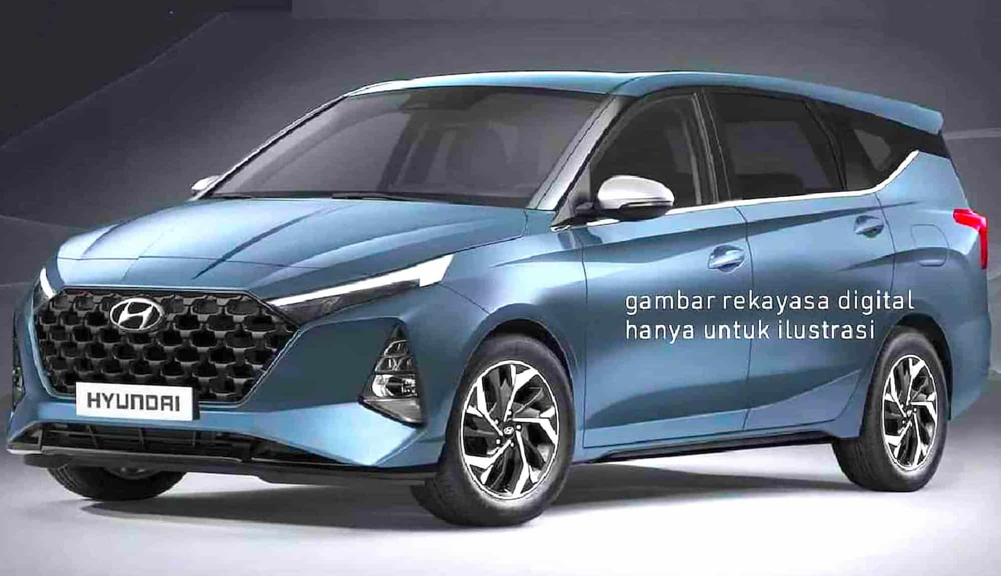 Hyundai 7 seater MPV rendered