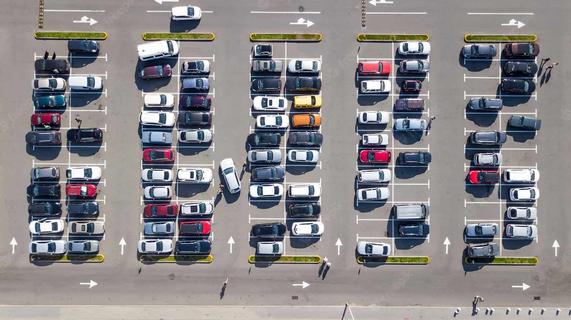 parking lot with many cars aerial top drone view from city transportation urban concept 146539 2420