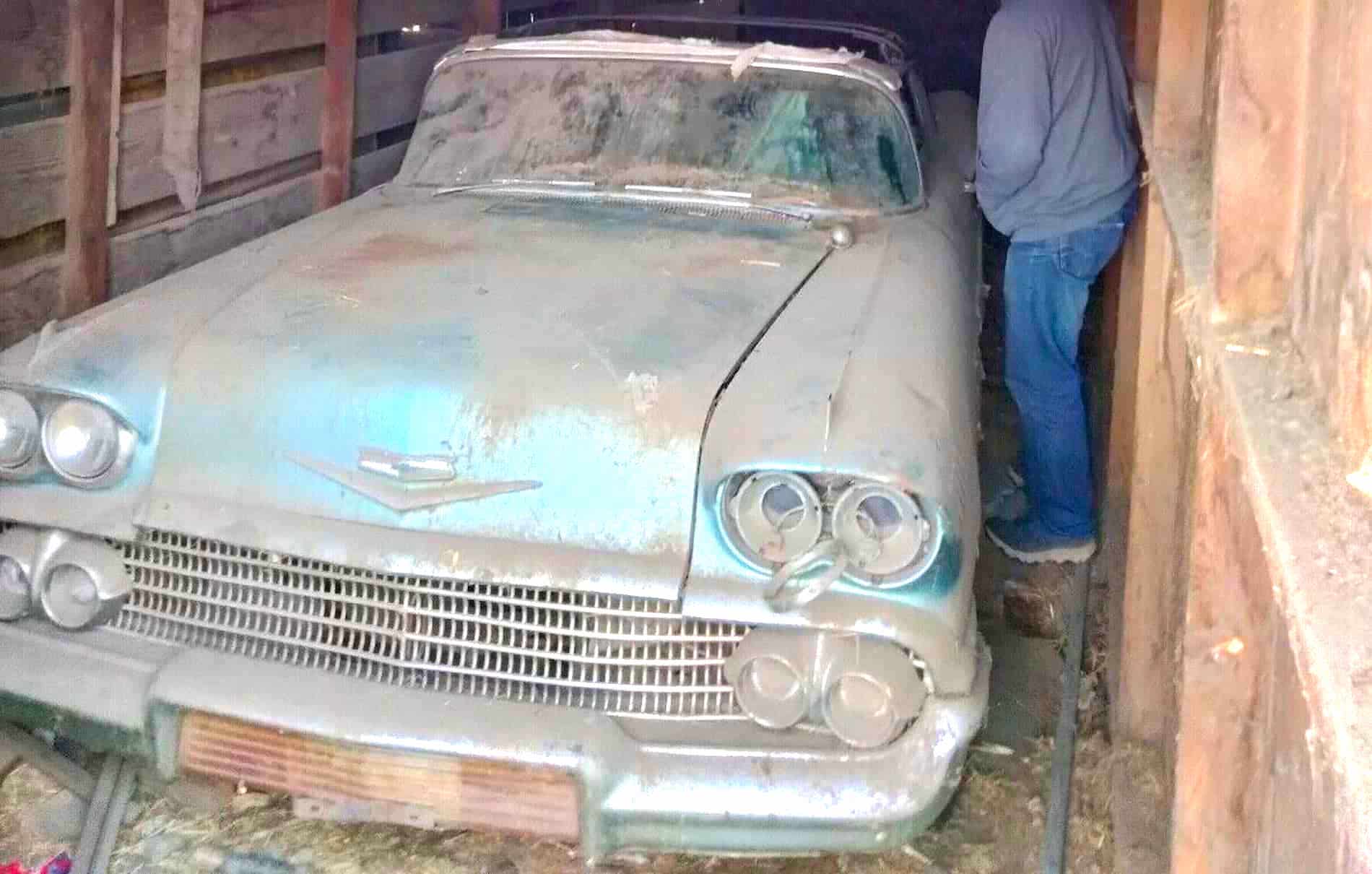 world meet a surprising 1958 chevrolet impala that spent nearly half a century in a barn 194912 1