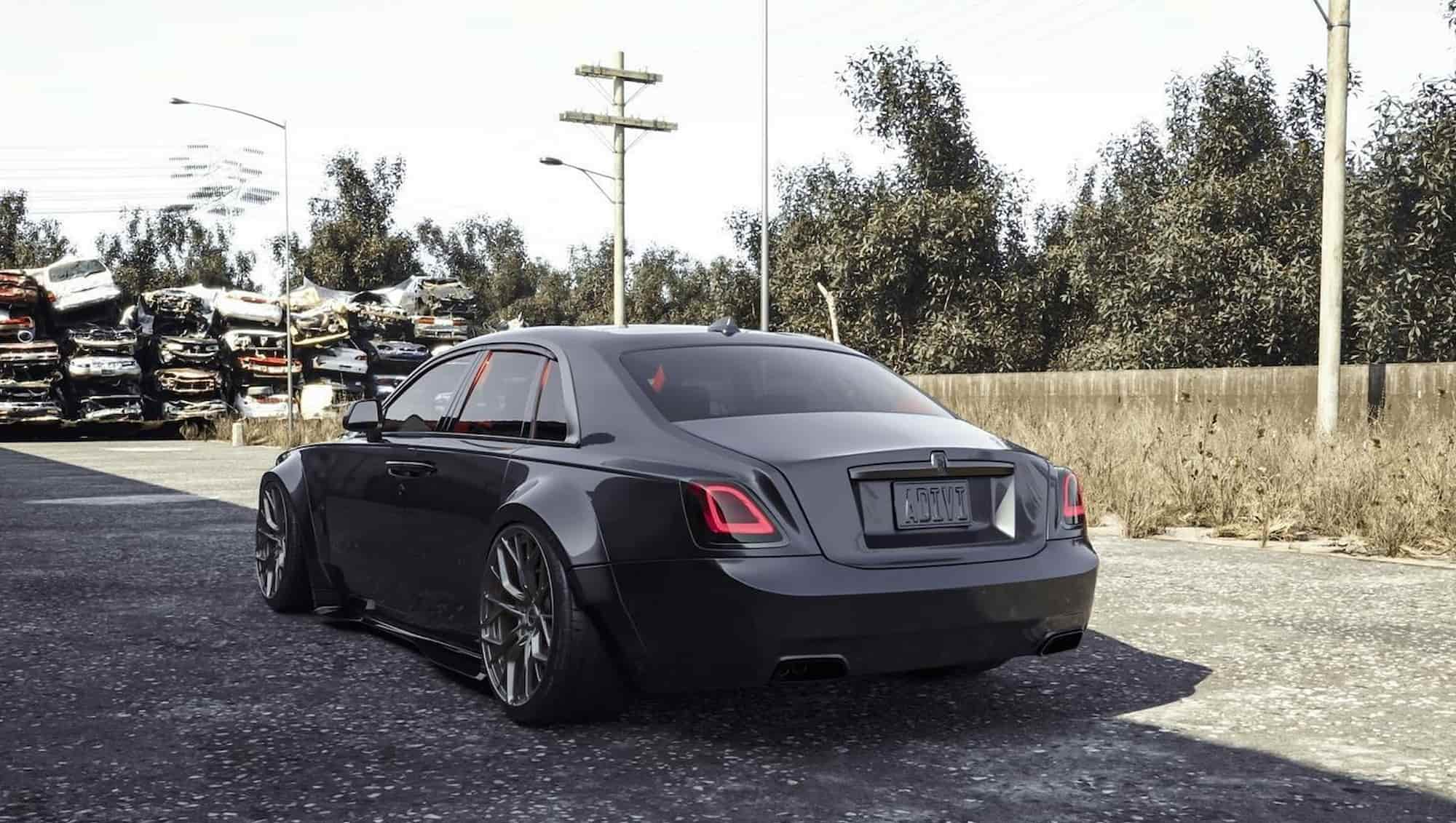 rolls royce ghost gets hooked on steroids looks like the bouncer at a car meet 3