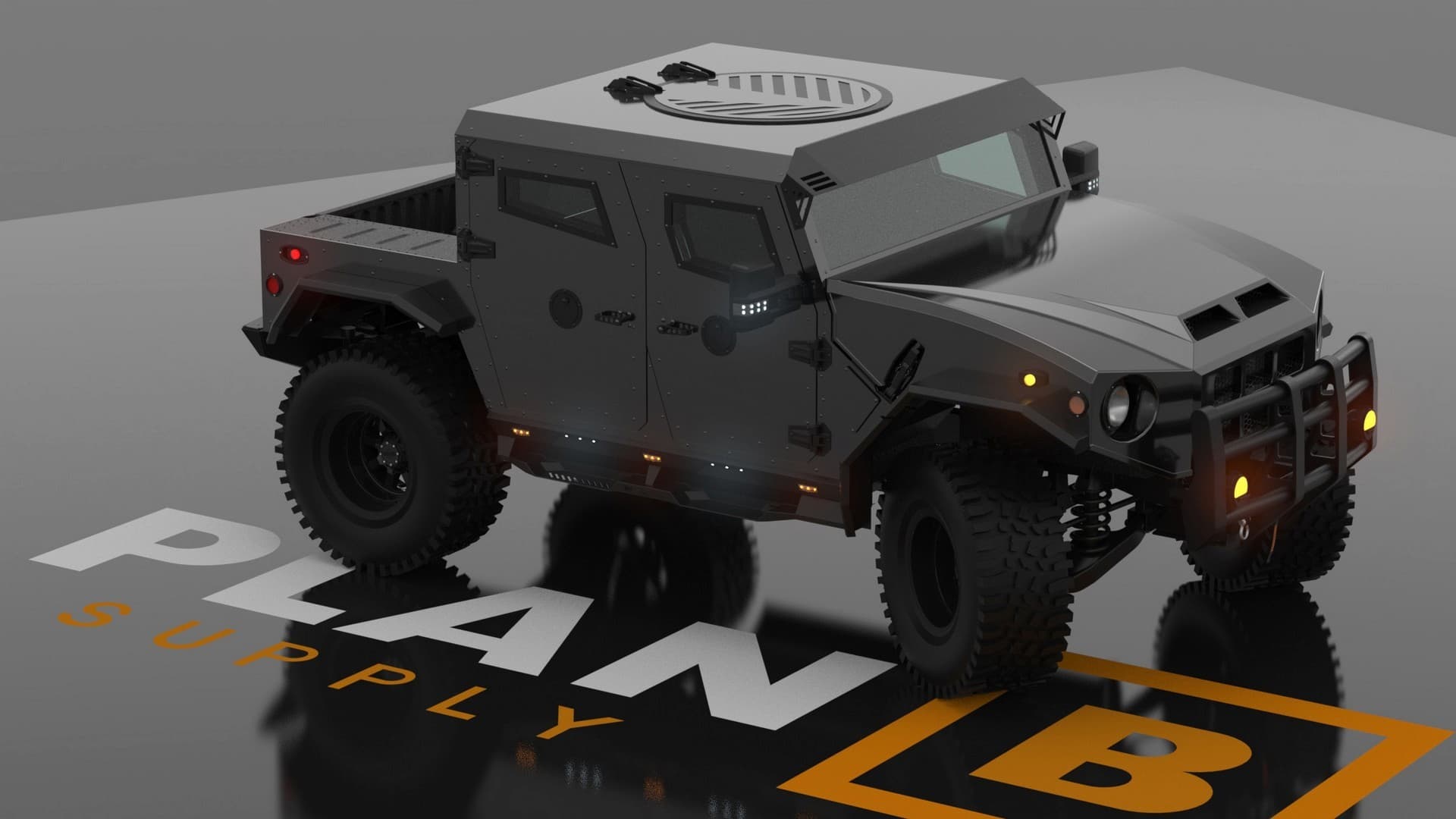 plan b ricochet is the 450k armored doomsday ready truck that makes humvees look compact 35