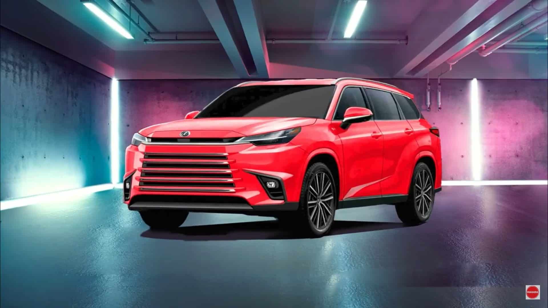 2024 lexus tx shows fictional color choices for the three row family crossover suv 5