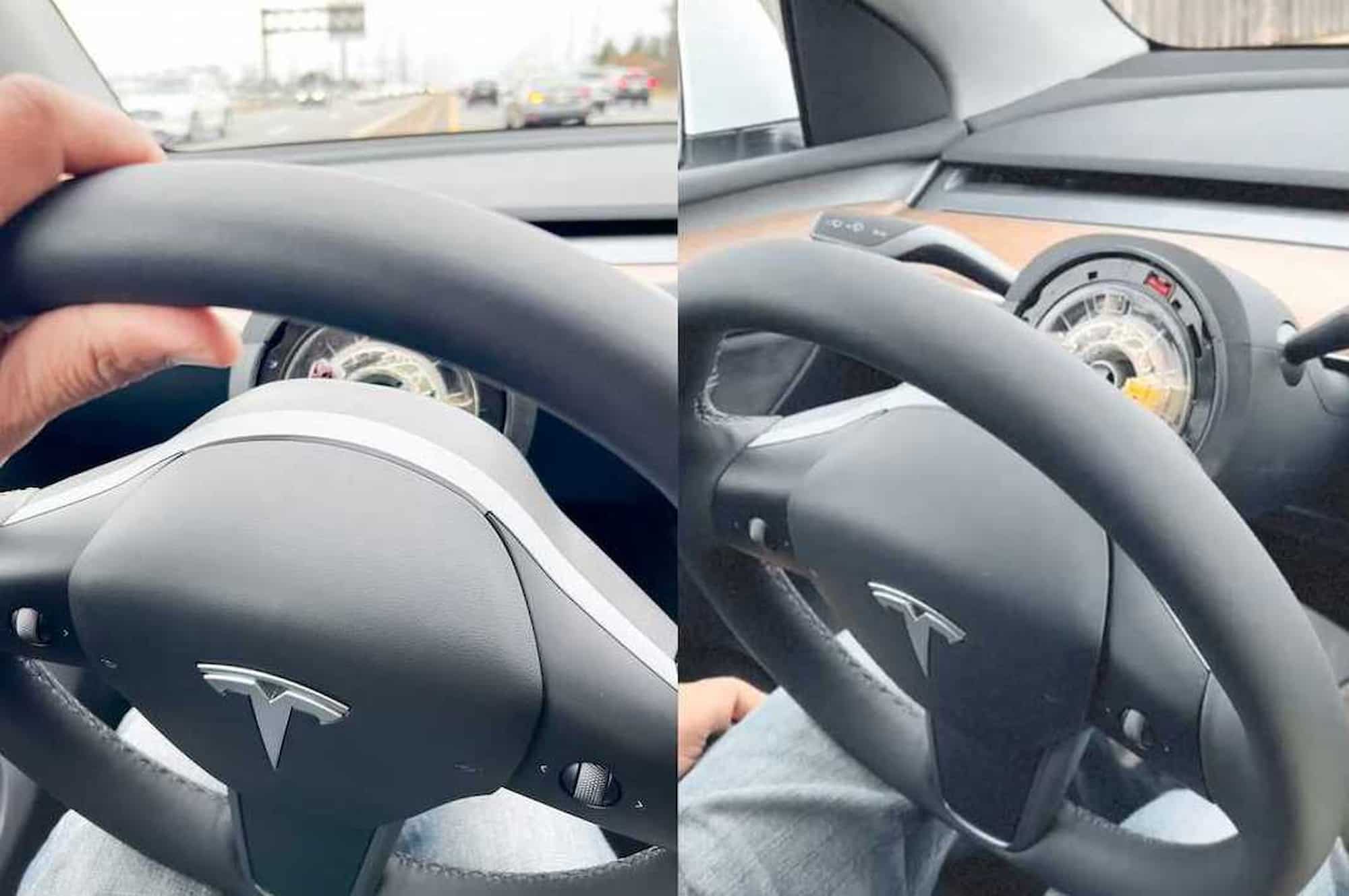 tesla model y steering wheel falls off while driving