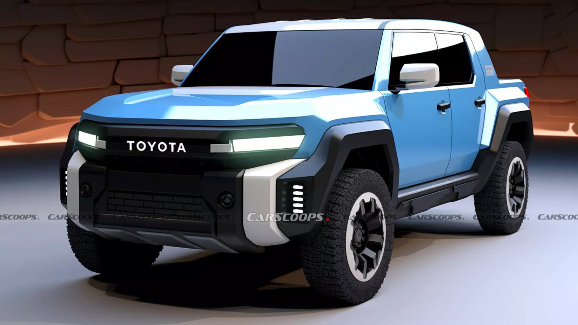 Toyota Compact Pickup Render Carscoops Main