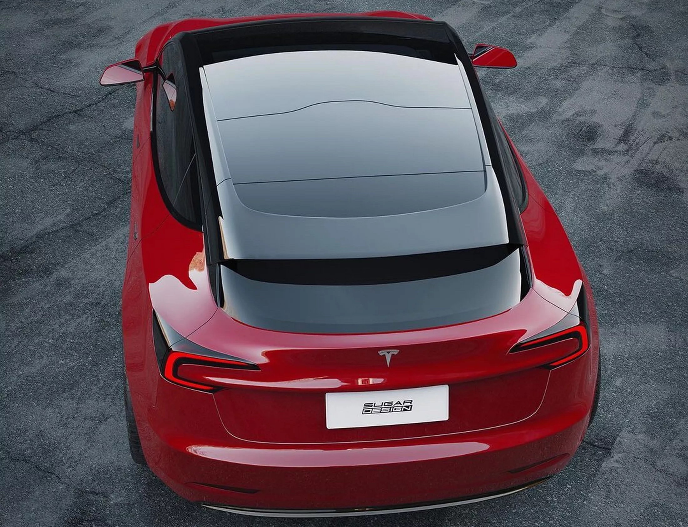 Копия Tesla Model 3 GT Rendering 12