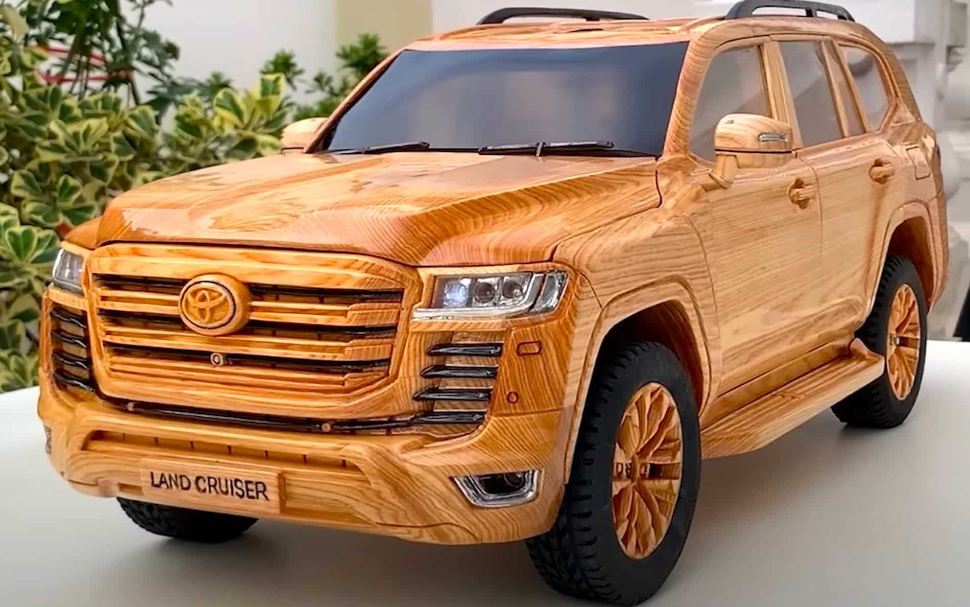 man turns wooden block into a toyota land cruiser in 60 days 6