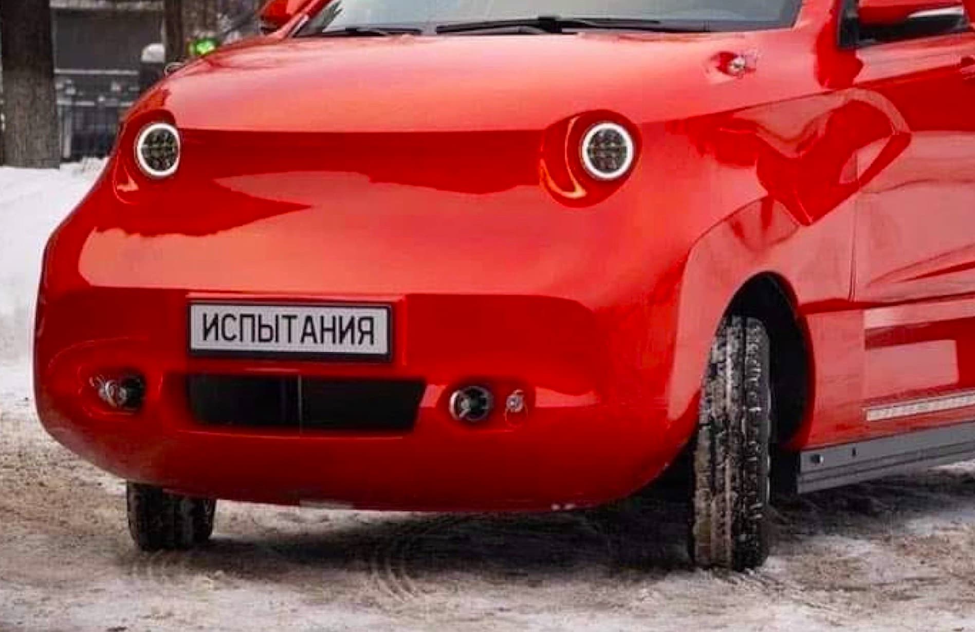 this is russia s first electric car and it looks so much like a washing machine 3