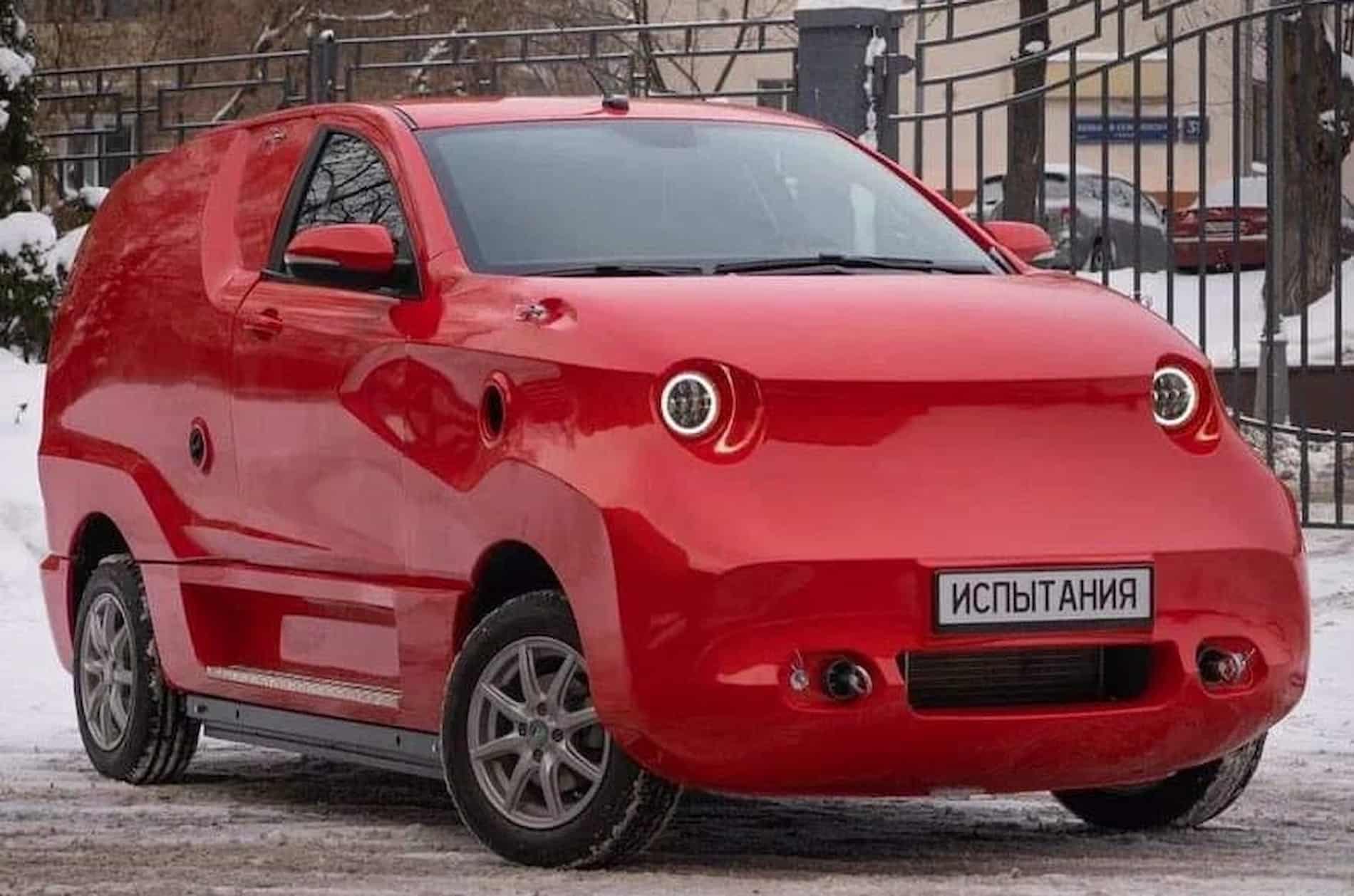 this is russias first electric car and it looks so much like a washing machine 226411 1