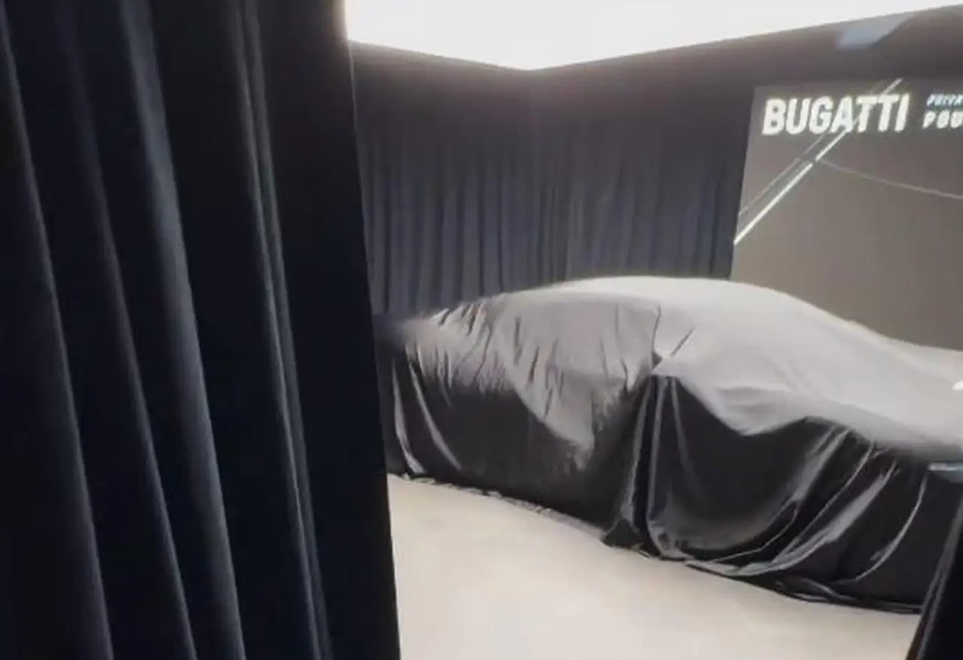 Bugatti Chiron successor teaser V16 hybrid
