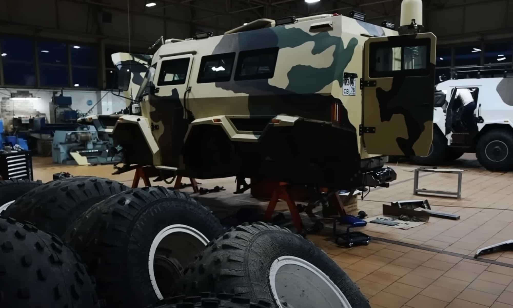 inside the factory that builds the avtoros shaman the eight wheel russian contraption 9 1