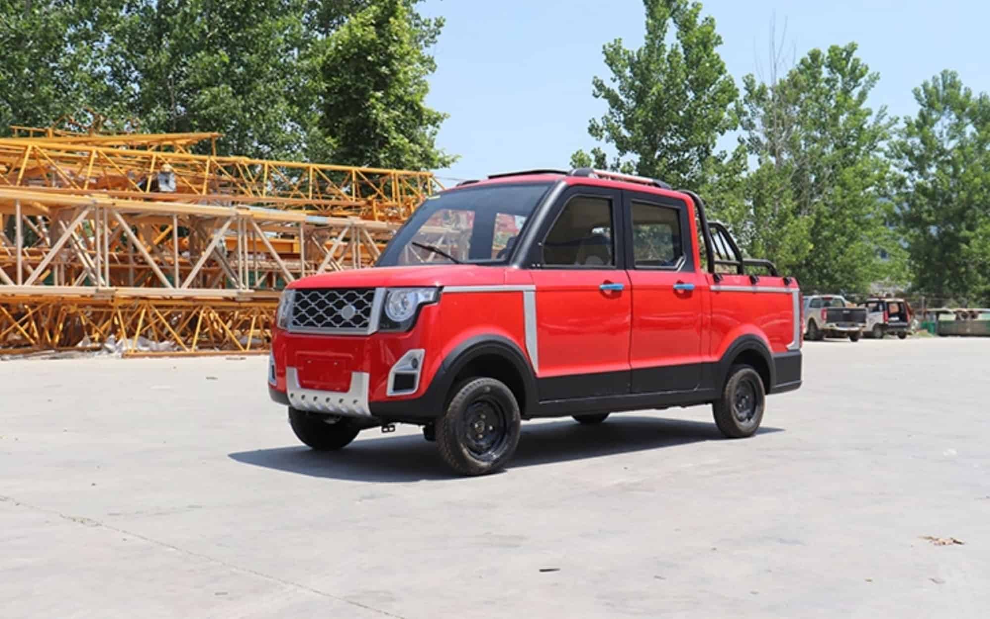 this chinese electric pickup truck is the cheapest looks like a land rover golf kart 6 1