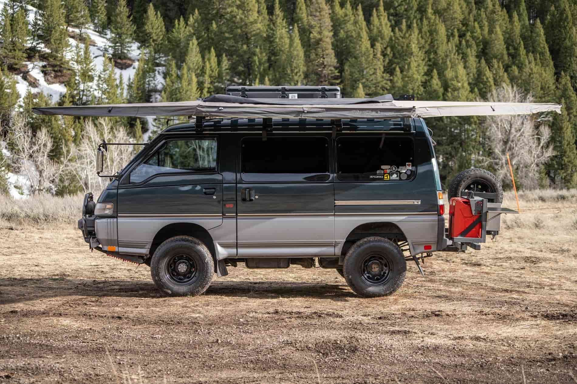 this heavily modified 1992 mitsubishi delica 4x4 is the ultimate overlanding beast 15 1