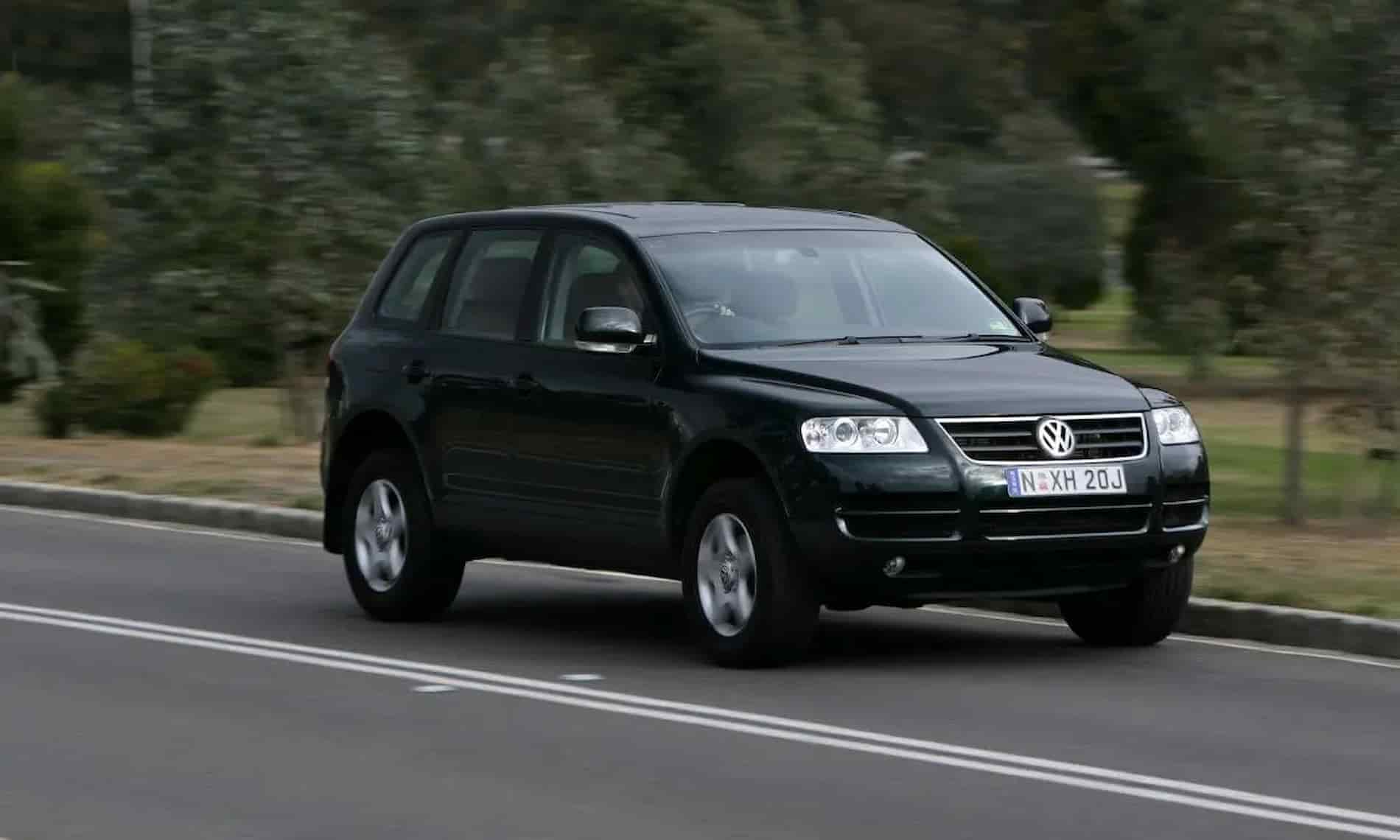 dark Volkswagen Touareg diesel pictured in 2005