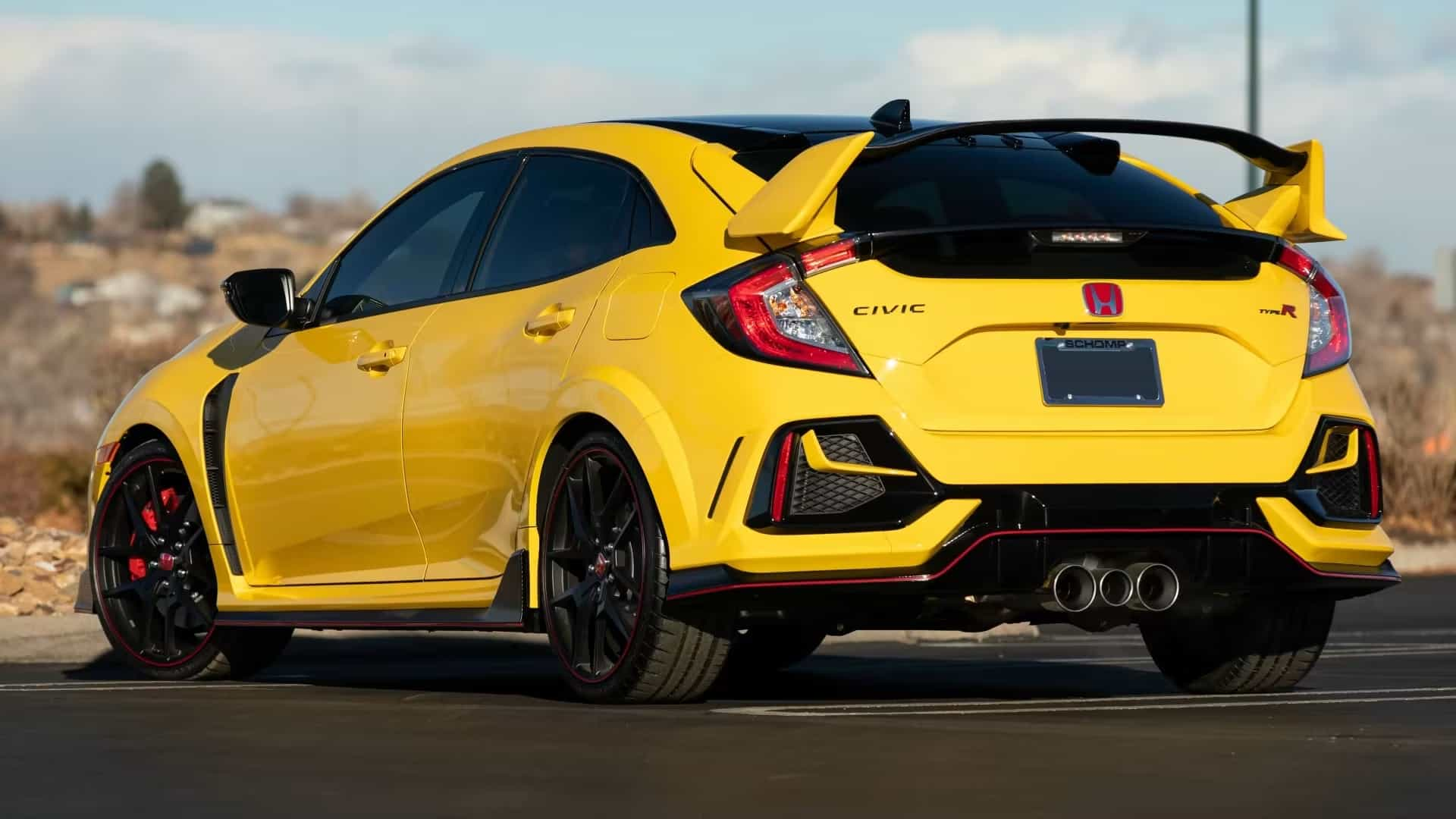 honda civic type r fk8 rear