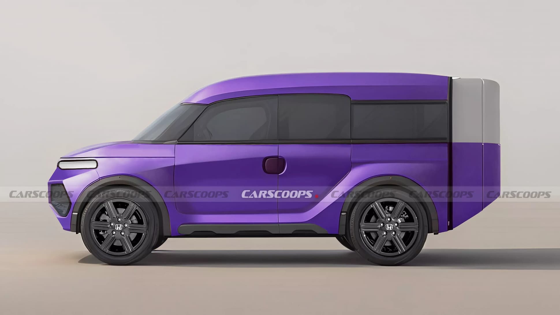 Honda Element Rendering Carscoops Purple 1