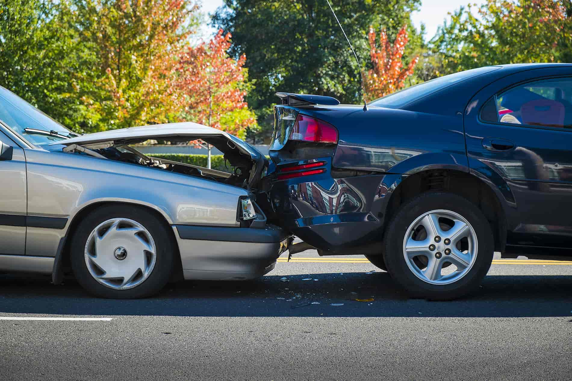 car crash auto accident from behind 1