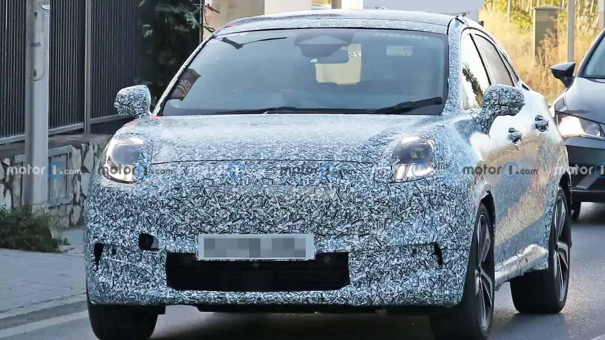 ford puma ev first spy photo