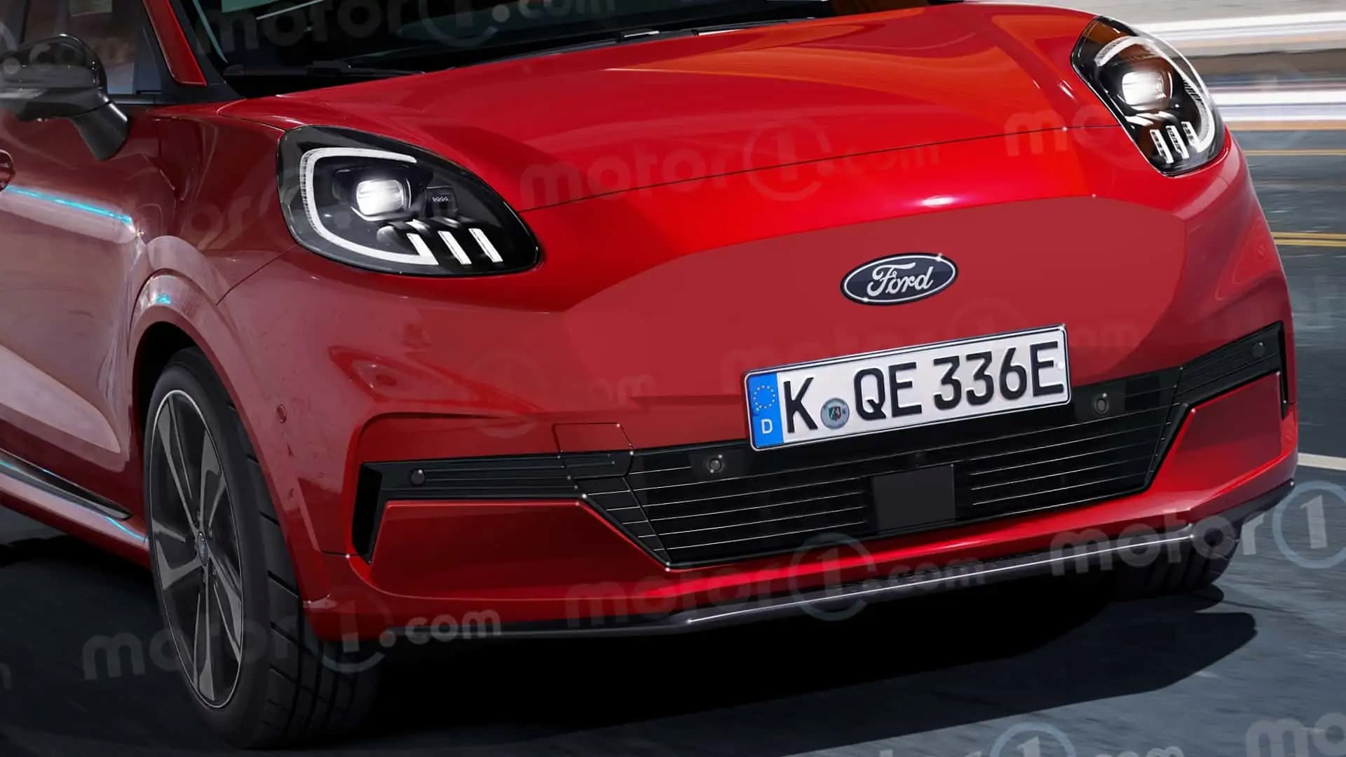 ford puma ev il render di motor1.com 1