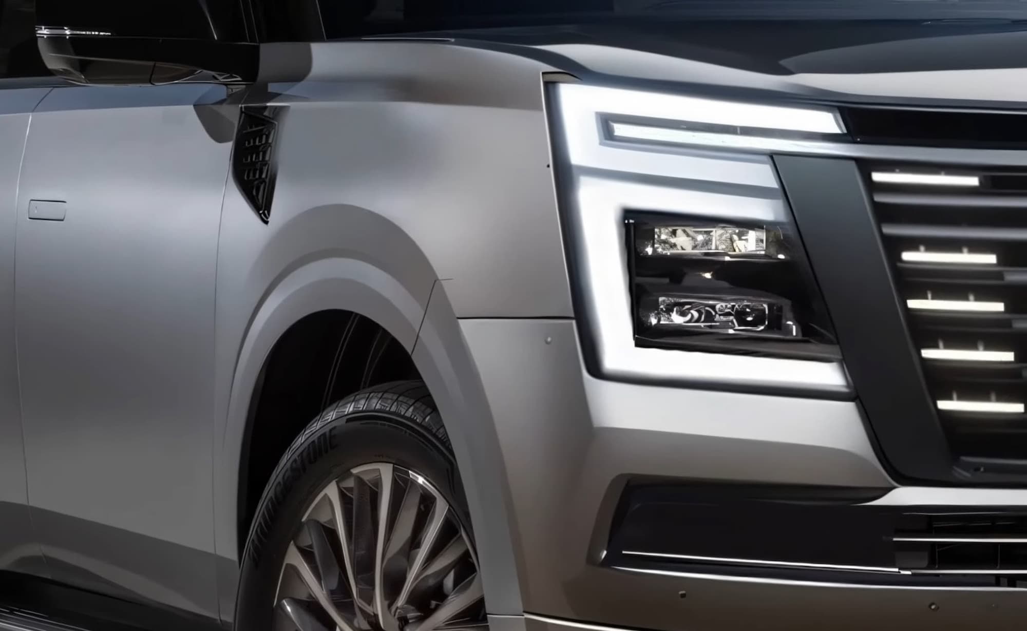 new 2025 nissan patrol shows unofficial design ahead of september 4 debut do you like it 5 1