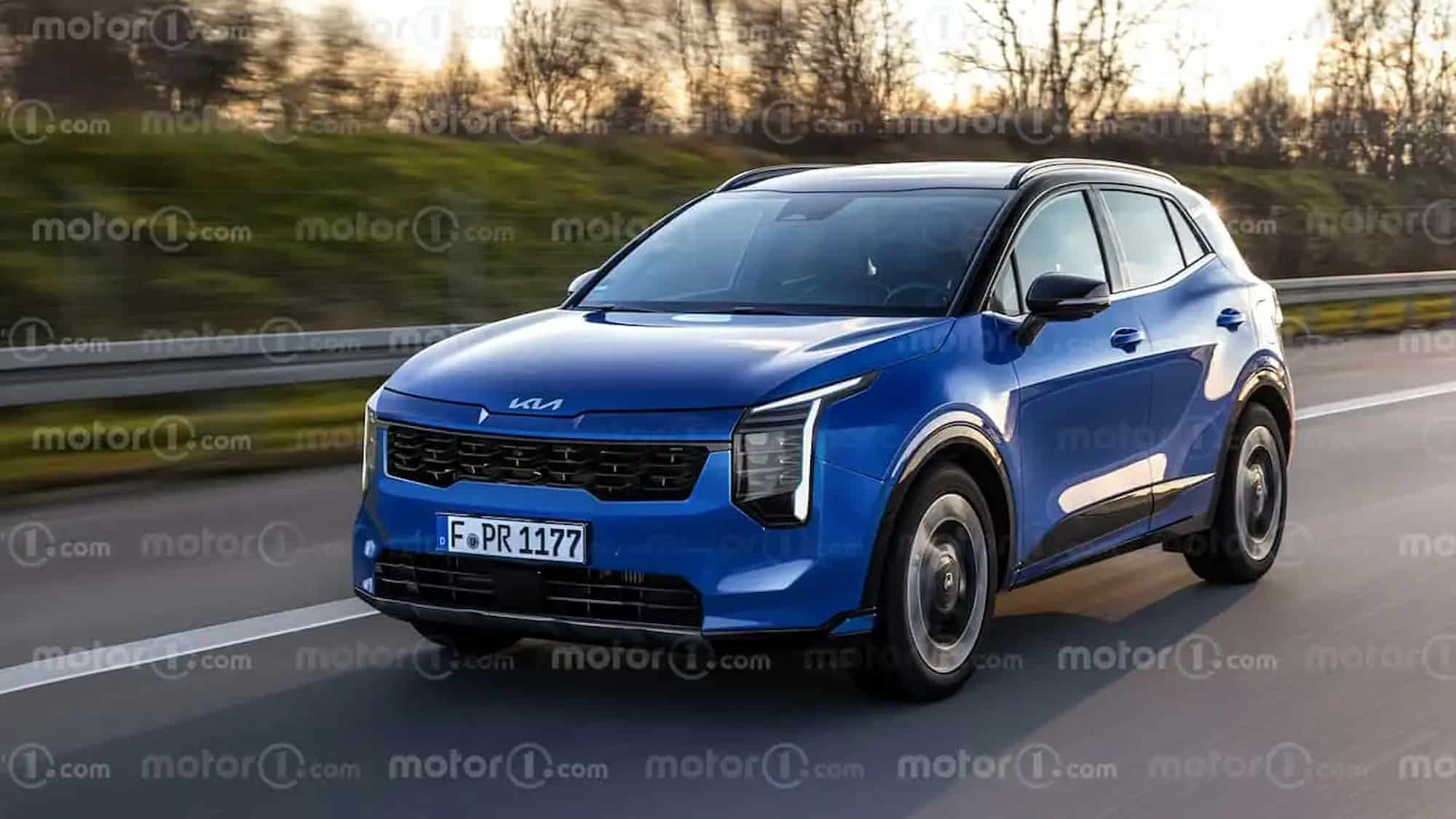 nuova kia sportage 2024 il render di motor1.com 1