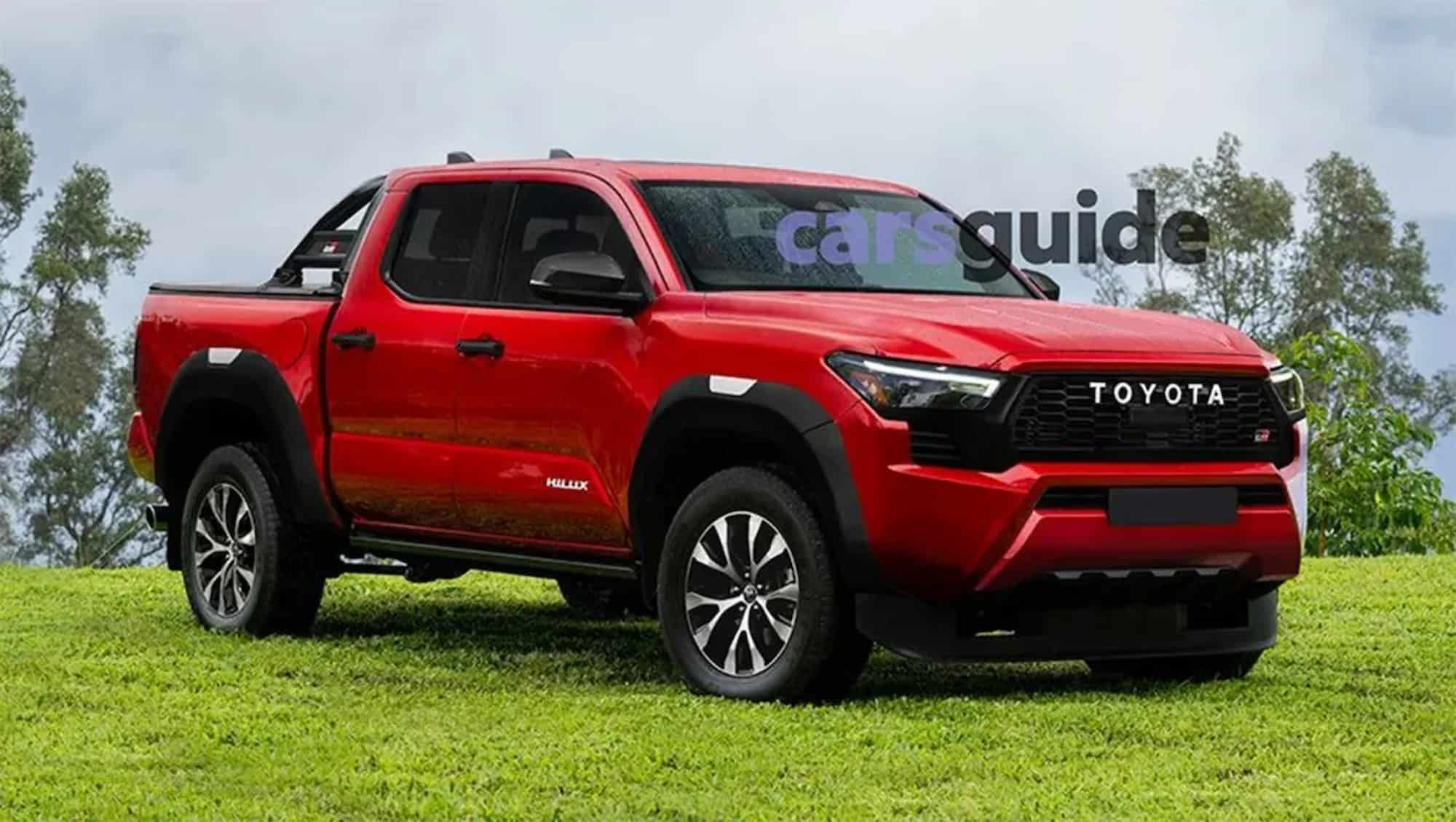 Toyota Hilux Rendering Red Thanos Pappas