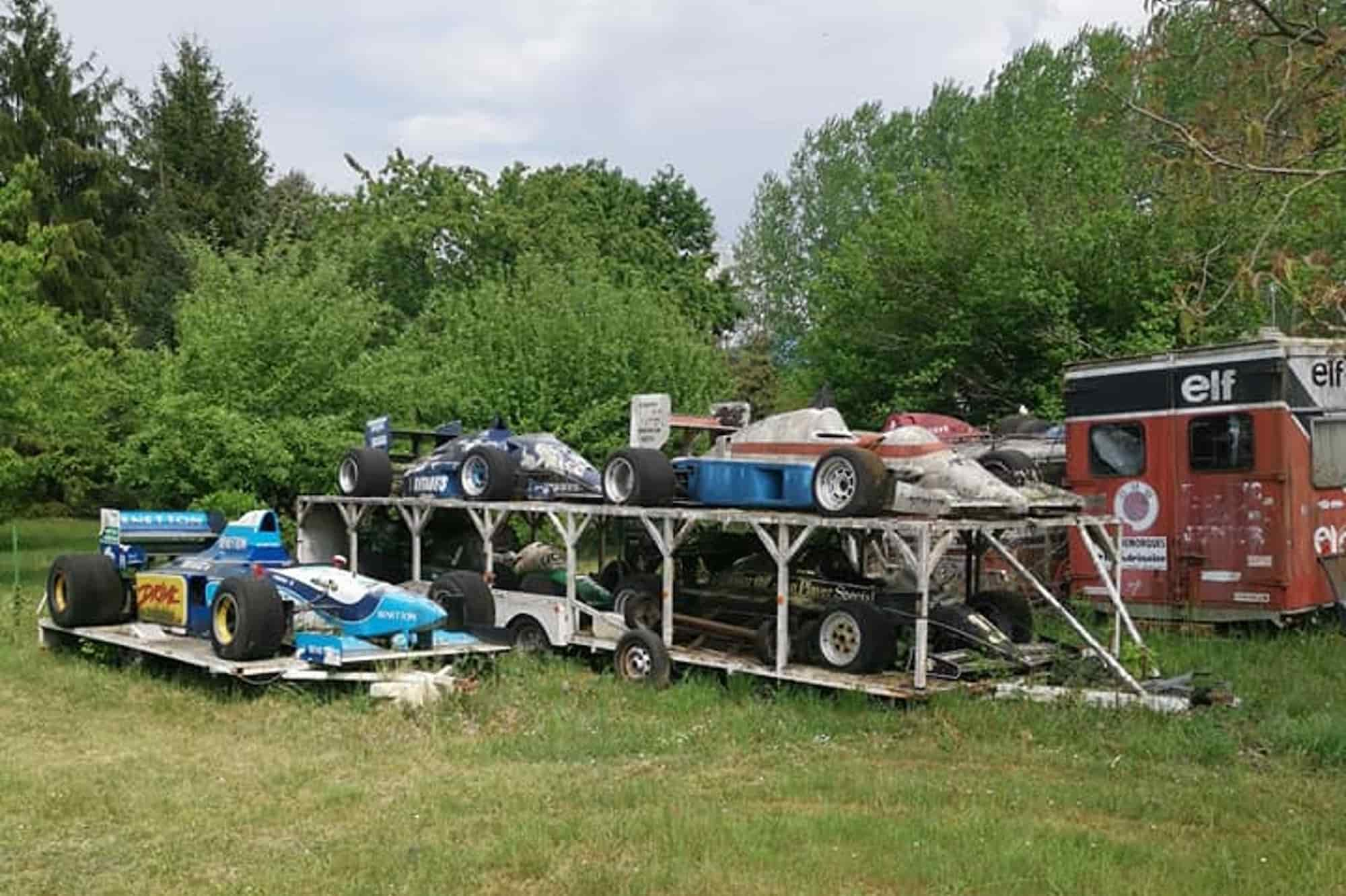 coches formula 1 abandonados 1