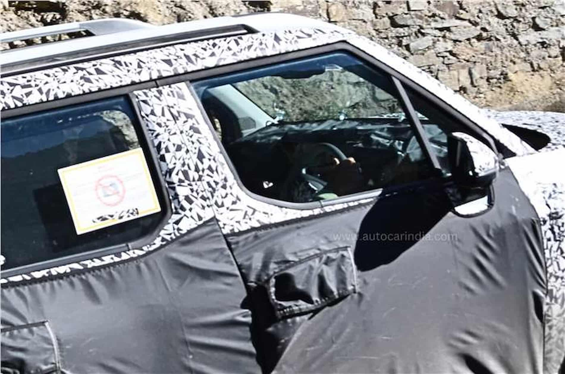 Kia Clavis Syros compact SUV spied interior 1