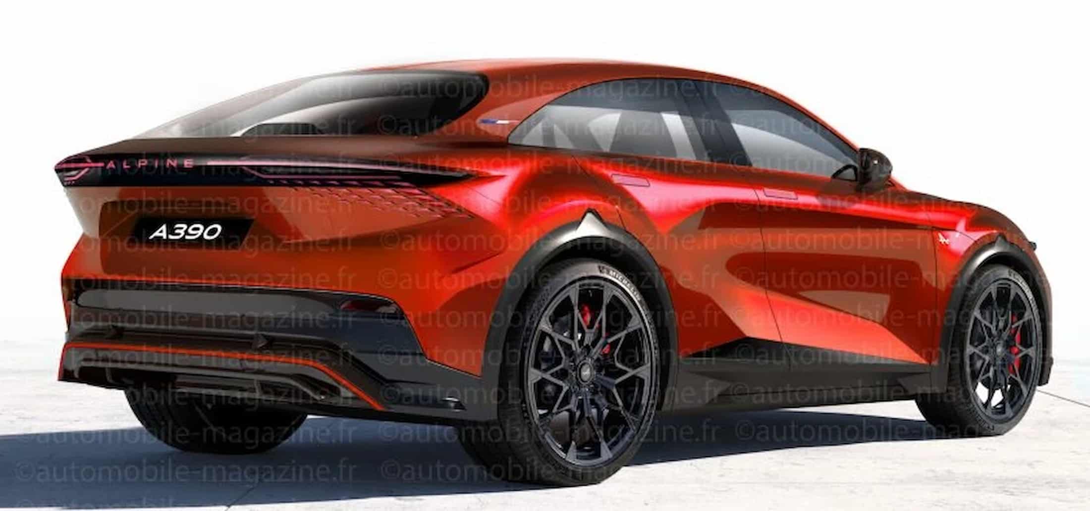 lalpine a390 de serie mixera la silhouette dun coupe a 4 portes pour la partie haute a des genes de suv en partie basse