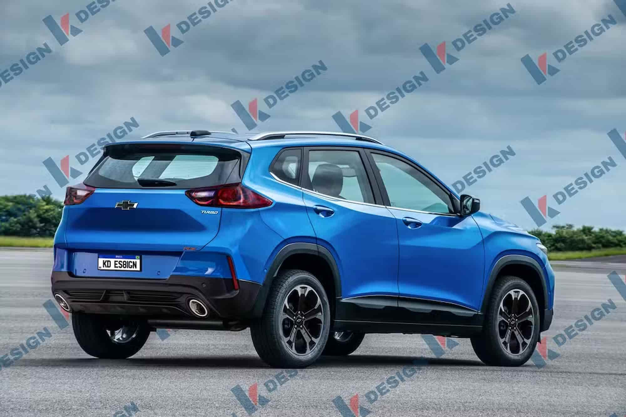 chevrolet tracker 2026 projecao traseira