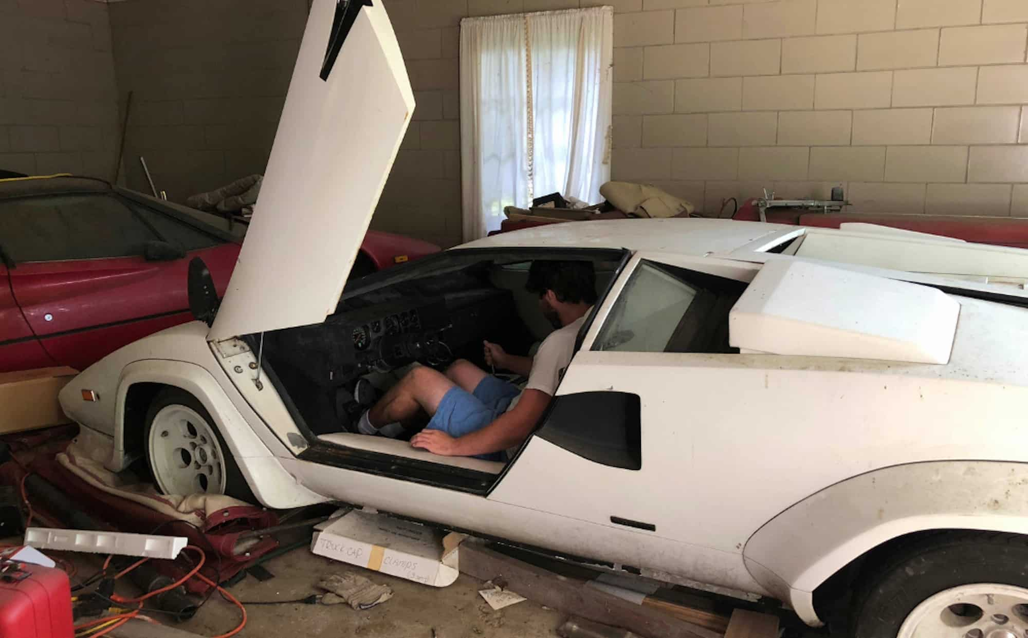 grandma hides a lambo and a ferrari in her garage both parked for 20 years 1 1