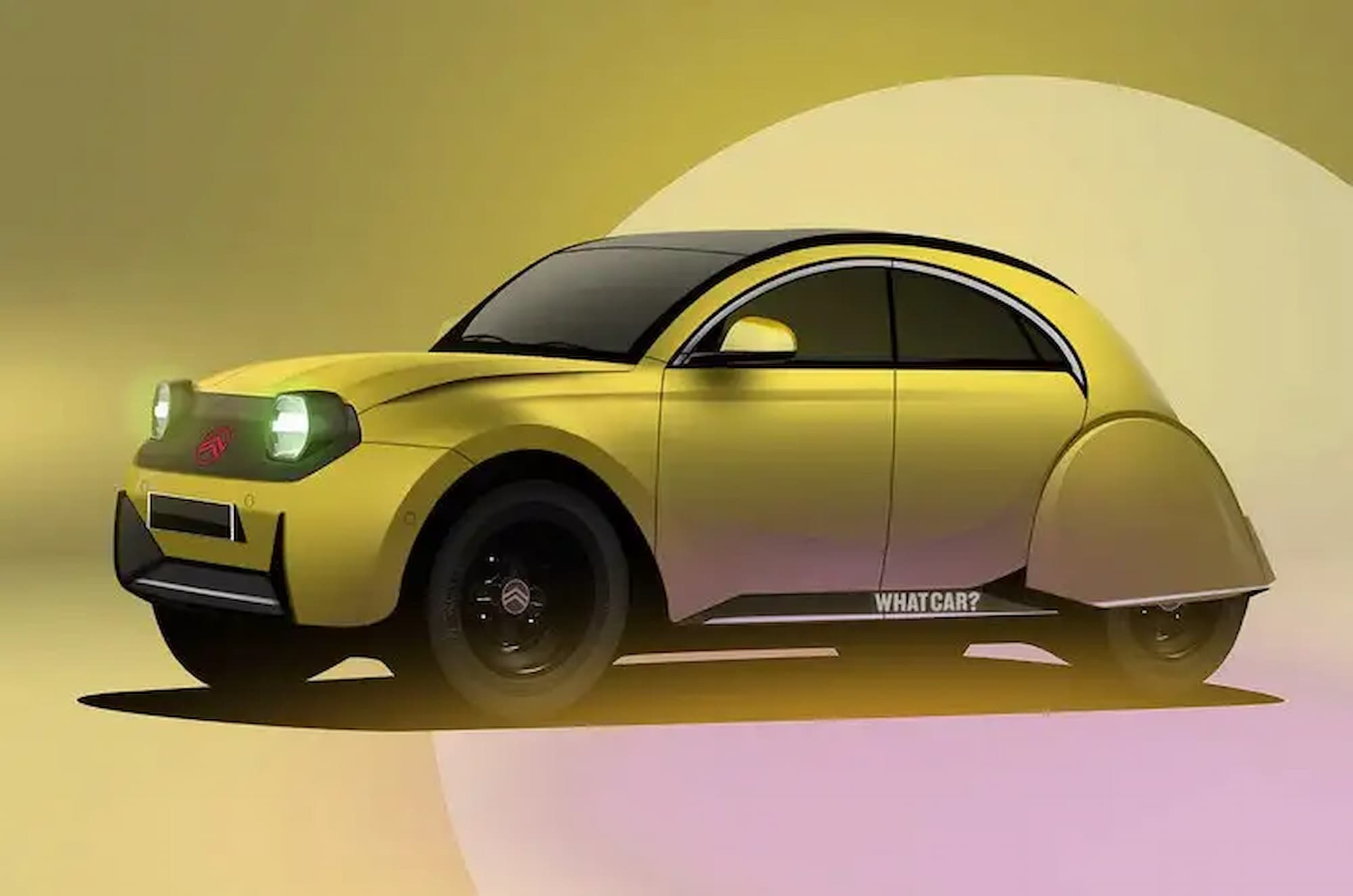 Знаменитый компакт-кар Citroen возродится в современном обличии 6 citroen 2cv 2025 render yellow