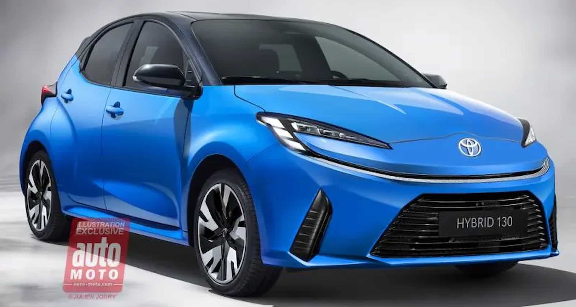 Маленький популярный хэтчбек Toyota готовится стать похожим на Prius 6 zoom toyota yaris restylee 1