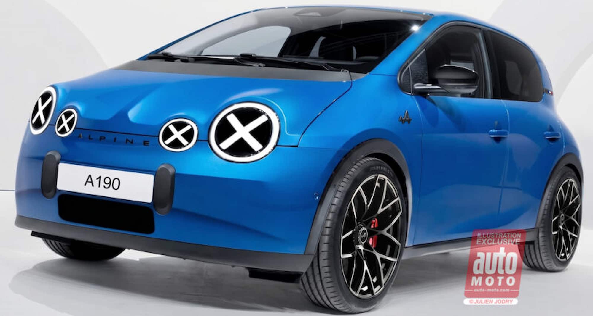 Новый Renault Twingo превратили в компактный хот-хэтч Alpine: первые рендеры