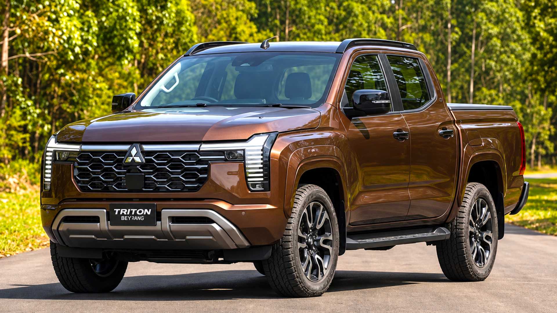 Рестайлинговый пикап Mitsubishi L200 с дизайном нового Pajero показан неофициально 