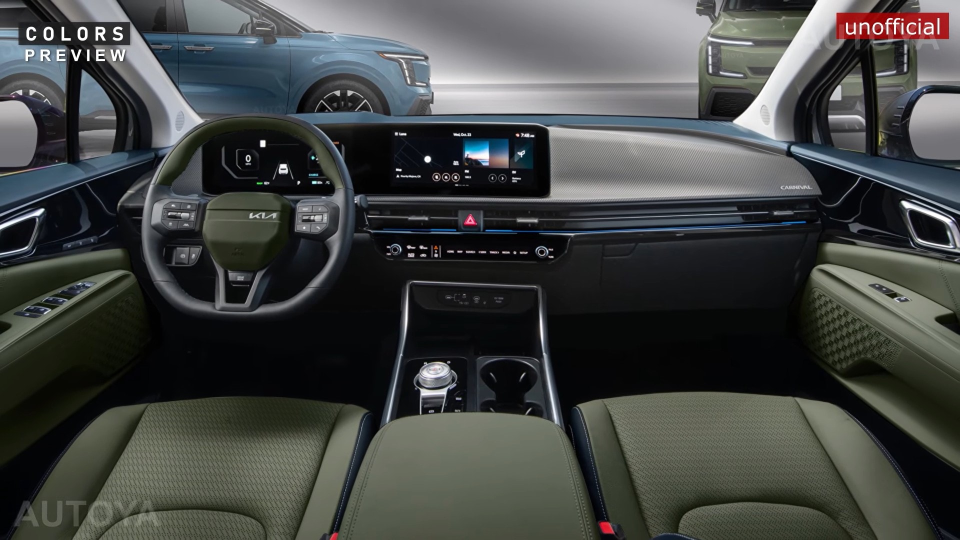 Новый Kia Carnival на неофициальных изображениях